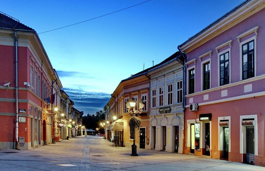 Dusk in the centre